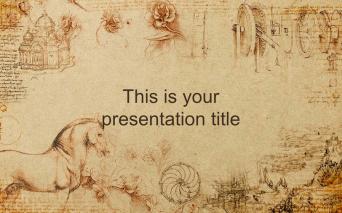 レトロな雰囲気のパワポテンプレート　Dolabella presentation template