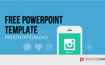 スマホアプリのプレゼンで使えるパワポテンプレート　Free PowerPoint Template Mobile App