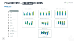 かっこいいグラフを集めたパワポテンプレート Data Charts Templates おしゃれパワーポイント無料テンプレート