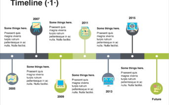 タイムラインだけを集めたKeynoteテンプレート　Timeline