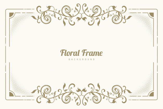 Ornament Floral Frame Background