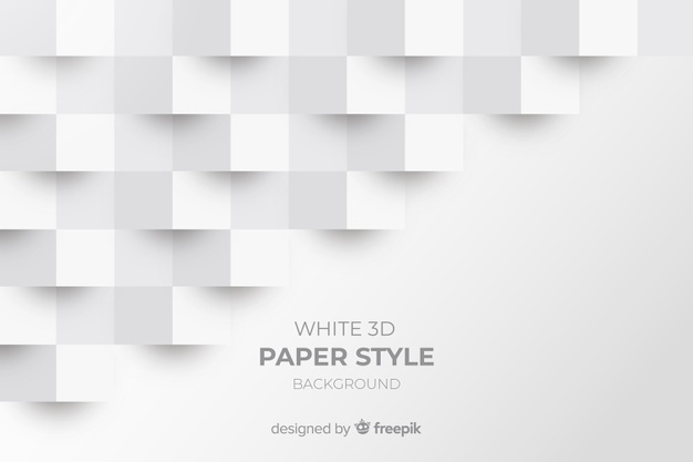 White 3d Paper Style Background